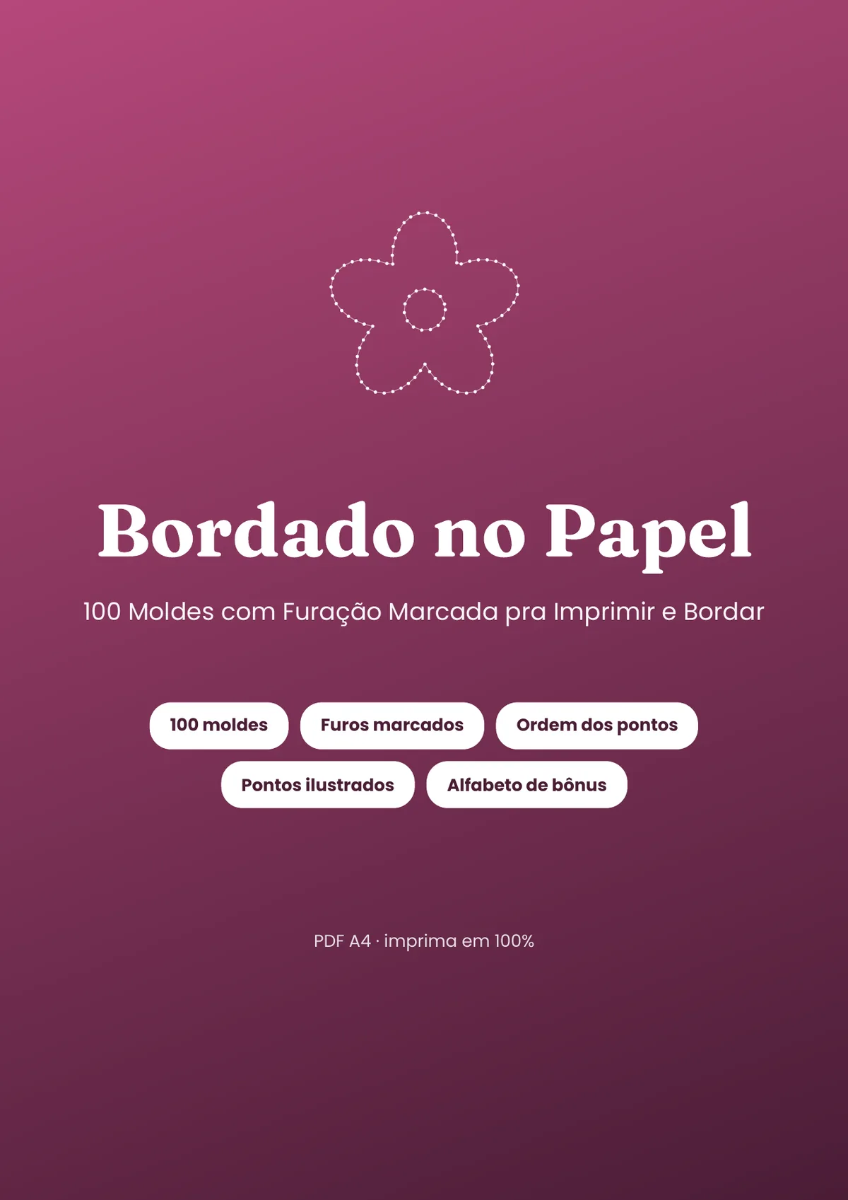 Página real do PDF Bordado no Papel: capa